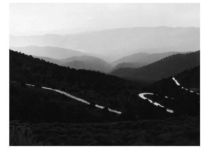 Rain Soaked Road - White Mountains - Ca