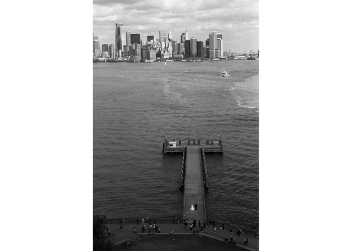 Wedding Day at Statue of Liberty -NYC